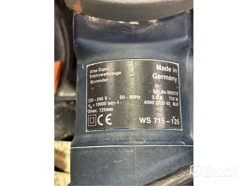 Vinkelslip AEG, WS 715-125