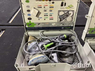 Parti med diverse slipverktyg, Festool