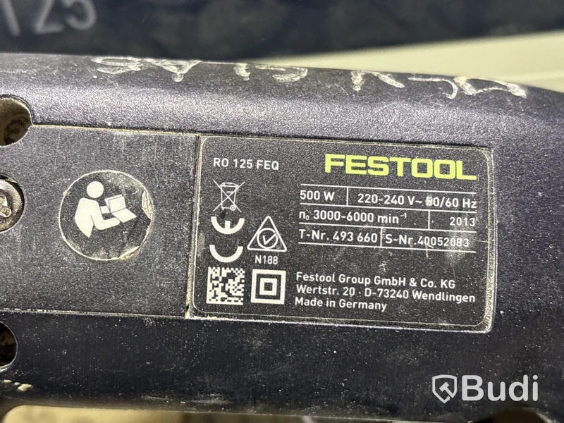 Parti med diverse slipverktyg, Festool