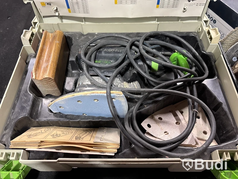 Parti med diverse slipverktyg, Festool