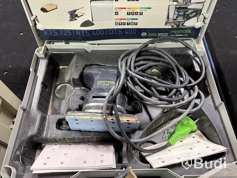 Parti med diverse slipverktyg, Festool