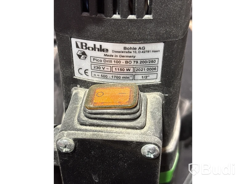 Glasborrmaskin Bohle, Pico Drill 100 med tillbehör borrar