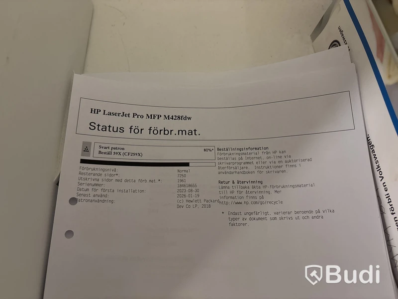 Skrivare HP LaserJet MFP M428fdw