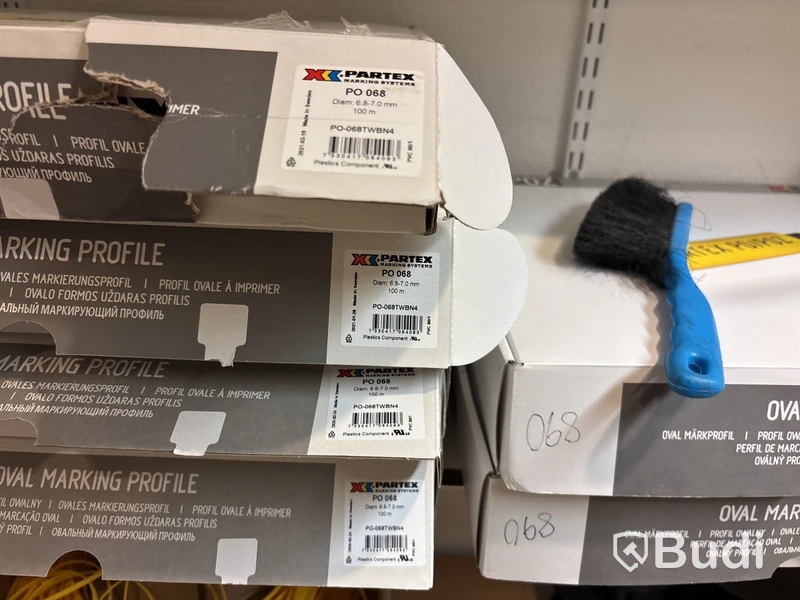 Parti material för kabelmärkning