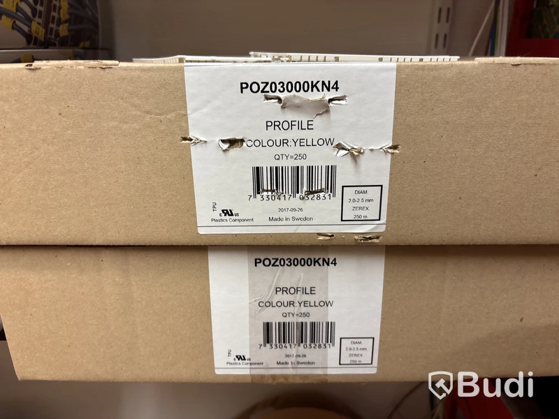 Parti material för kabelmärkning