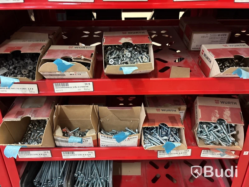 Parti bult, mutter & mutter från Wurth