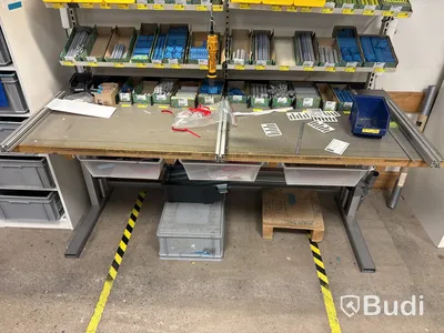 Plintstation med arbetsbord & pneumatisk skruvdragare