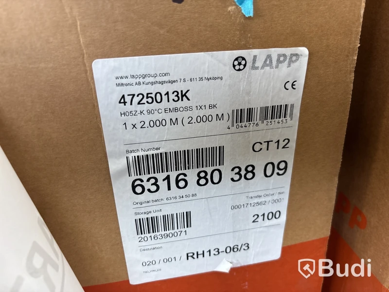 Elkabel Lapp 1-6 mm | Svart