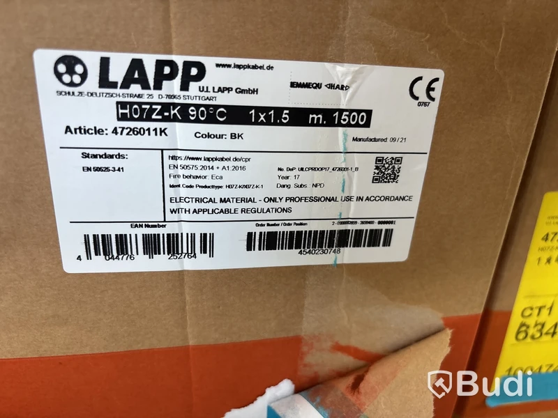 Elkabel Lapp 1,5-6 mm | Svart