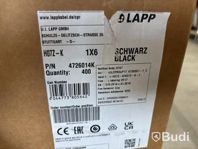 Elkabel Lapp 1,5-6 mm | Svart