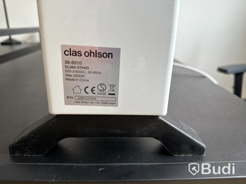 Elradiatorer Clas Ohlson, 2 st, 2000 W