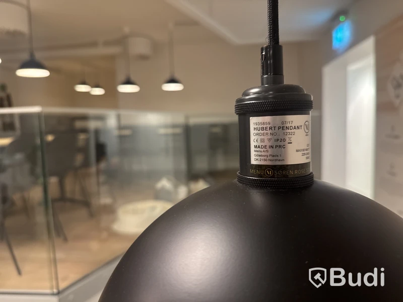 Takhängande lampa Søren Rose Studio, Ø 25 cm, mattsvart