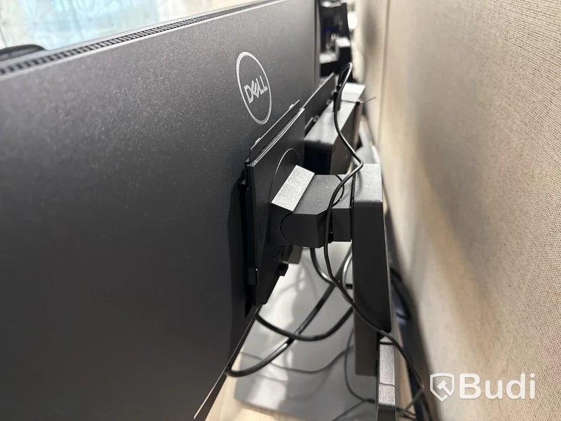 4 st. Dell skärmuppsättningar med dubbla skärmar bordsstativ, USB-C-hubb