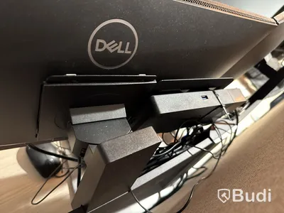 4 st. Dell skärmuppsättningar med dubbla skärmar bordsstativ, USB-C-hubb