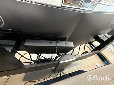 6 st. Dell-skärmuppsättningar med dubbla skärmar bordsstativ, USB-C-hubb