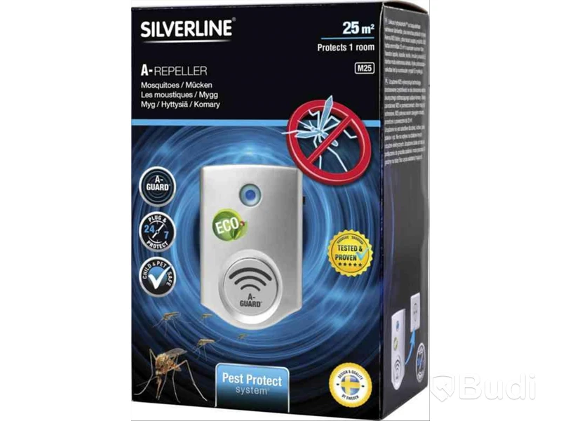 2 st. AVSKRÄCKARE MYGG M25, SILVERLINE