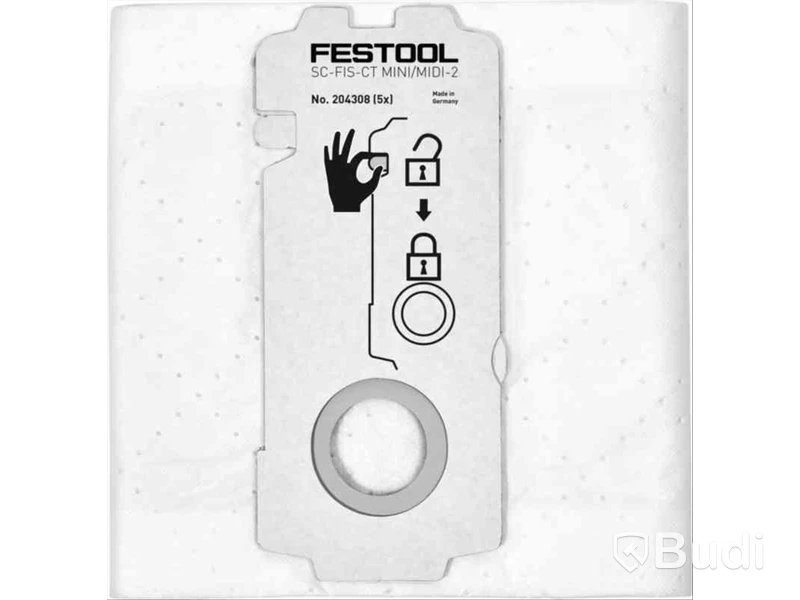 2 Förp. FILTERSÄCK FESTOOL SELFCLEAN, SC-FIS-CT MINI\/MIDI-2\/5 204308