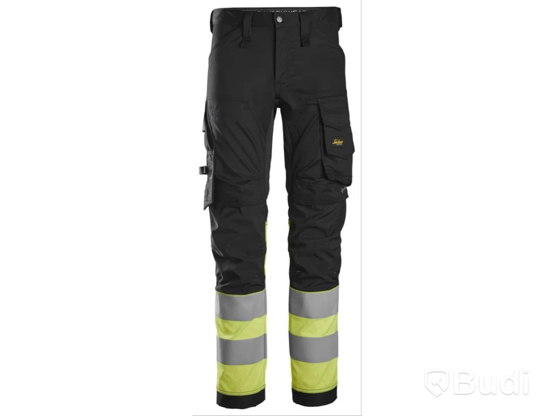 MIDJEBYXA SNICKERS 6334 SVART, \/GUL VARSEL  KL1 STL. 88