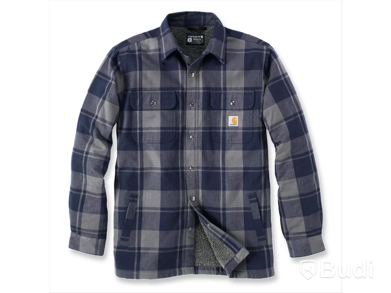 SKJORTA CARHARTT 105939412, MARIN\/SVART STL. M