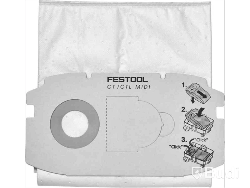 3 st. FILTERSÄCK FESTOOL SC FIS-MIDI, FÖR CTL MIDI 5-PACK