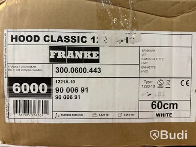 Spiskåpa Franke, Classic 1220A-10, vit, 60cm.