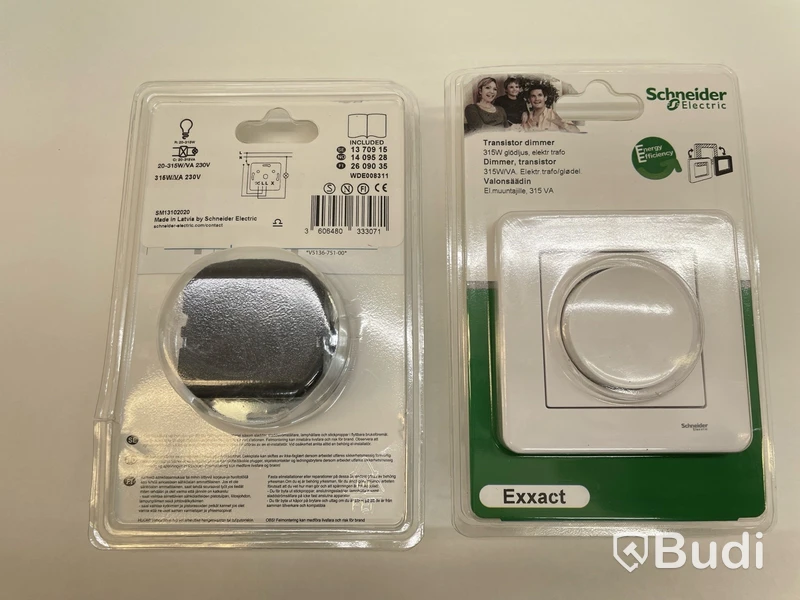 3 st. Transistordimmer, Schneider electric, olika sorter.