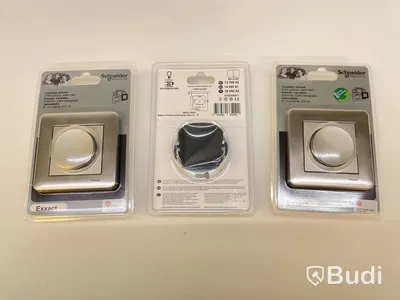 3 st. Transistor dimmer Schneider electric, Exxact, 315W vrid, Metallic