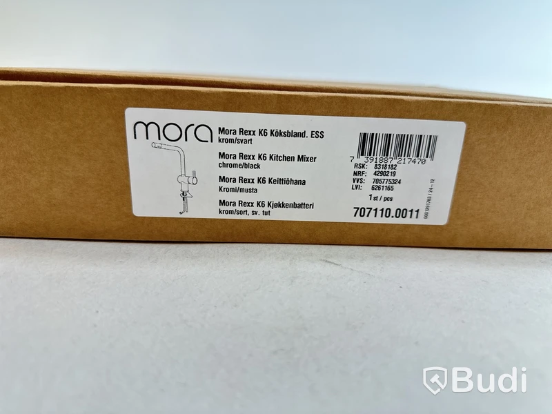 Köksblandare Mora Rexx K6 Krom/svart