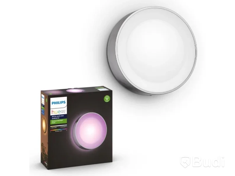 Väggarmatur Phillips Hue, Daylo 15W LED, 1050 lm, Rostfritt stål