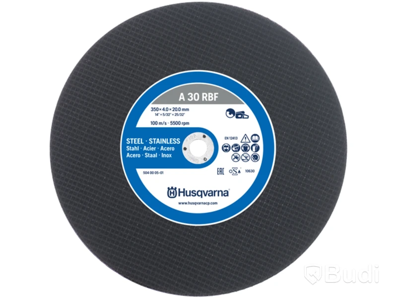7 st. Kapskiva husqvarna, stål 400mm abrasiv stål/metall 4,0 x 25,4