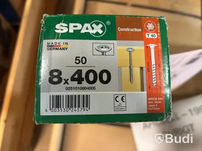 5 st. Förp. Träskruv Spax, 0251010804005