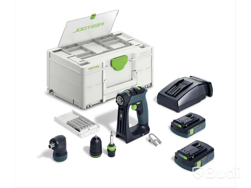 SKRUVDRAGARE FESTOOL CXS 18-SET, 18V. M BATT, LADD &VINKELCHUCK