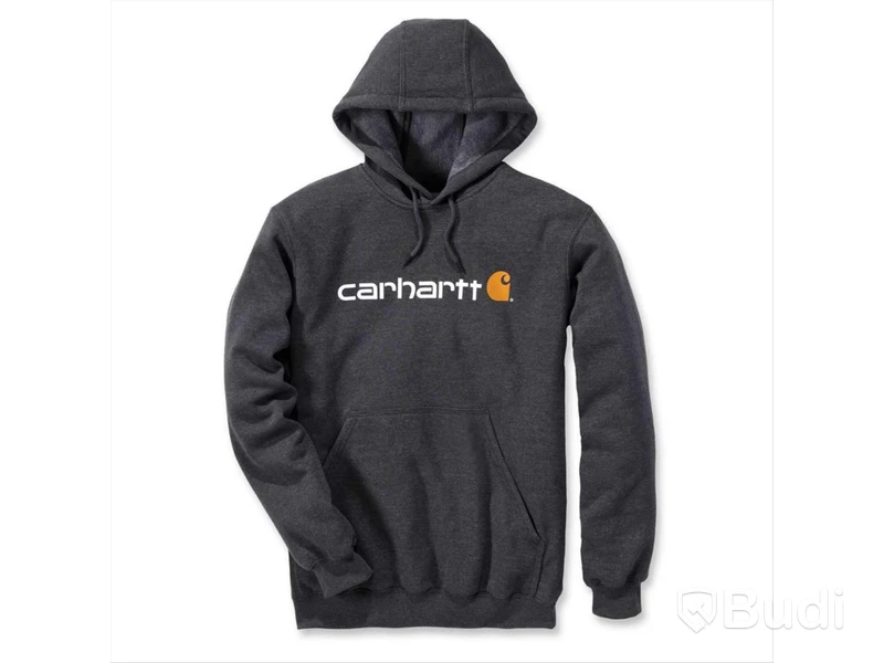 HUVTRÖJA CARHARTT 100074, MÖRK GRÅMELERAD LOGO STL. M