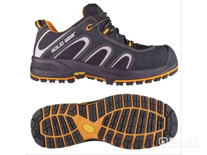 SKYDDSSKO SOLID GEAR GRIFFIN, S3 SVART\/ORANGE STL. 43
