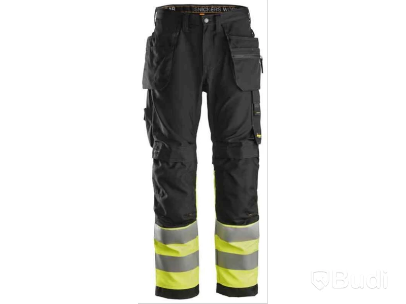 MIDJEBYXA SNICKERS 6233 SVART\/, GUL VARSEL KL1 AW HF STL 104