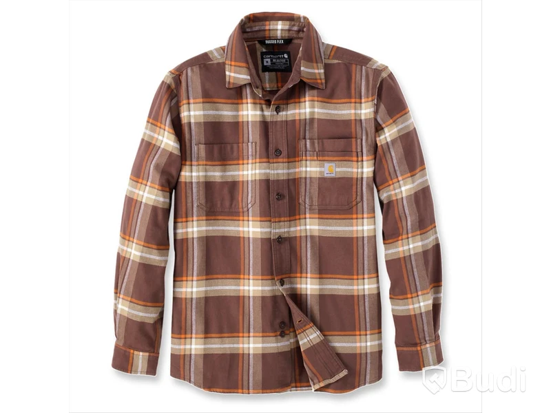 Skjorta Carhartt  flanell  brun/beige stl. l