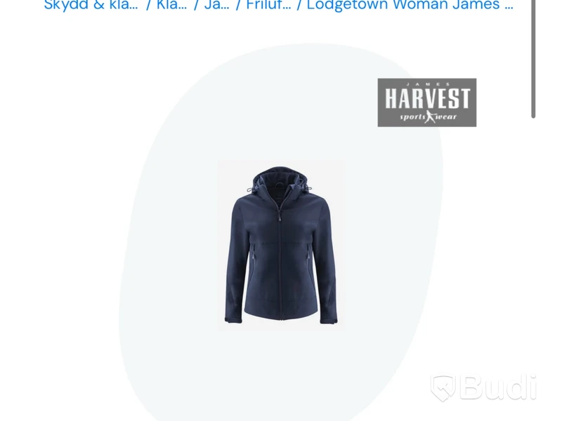 Softshelljacka James Harvest  Lodgetown Woman svart stl. xl