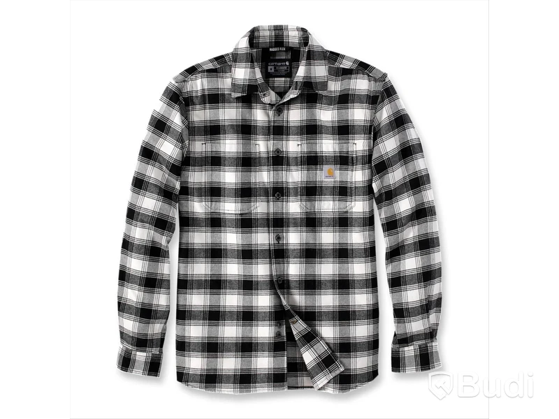 Skjorta Carhartt flanell beige/svart stl. l
