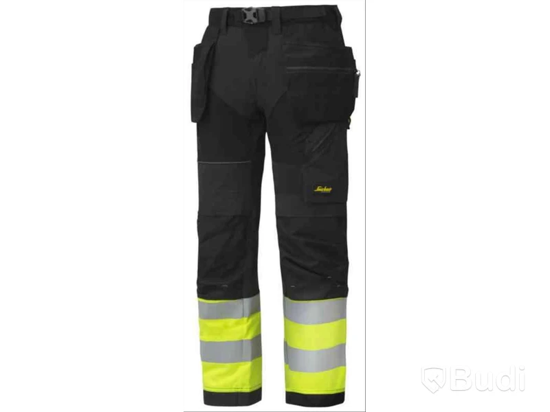 MIDJEBYXA SNICKERS 6931 SVART\/, GUL VARSEL KL1 FW HF STL. 88