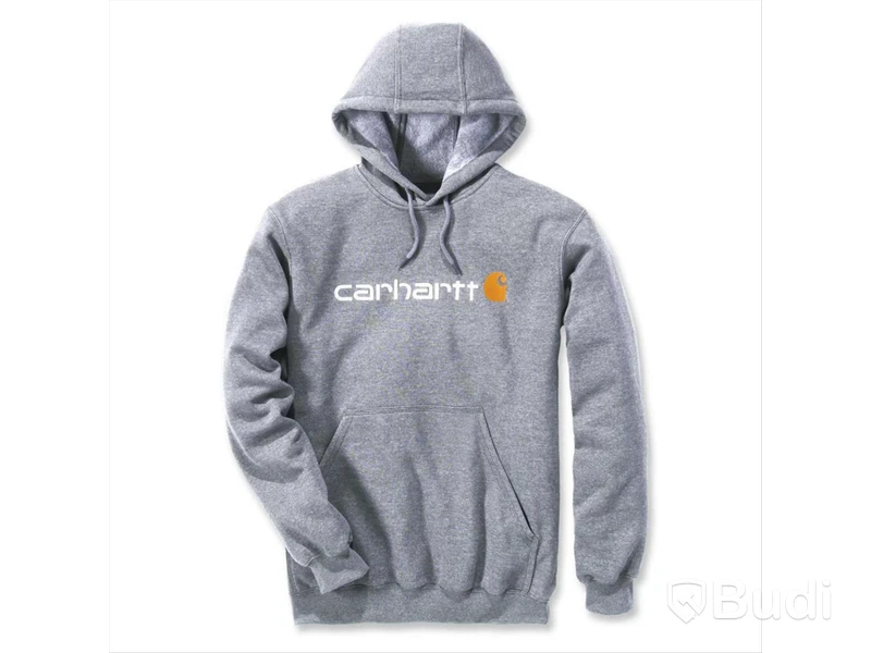 HUVTRÖJA CARHARTT 100074, GRÅMELERAD LOGO STL. M