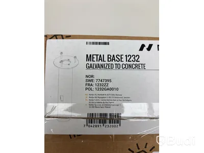 Betongfundament Metal Base 1232 Galvanized To Concrete Norlys