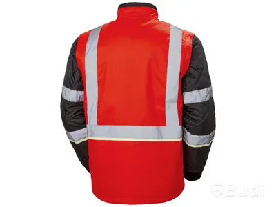 VINTERJACKA HH 73185-169 UC-ME, RÖD VARSEL KL2 ZIP-IN STL XL