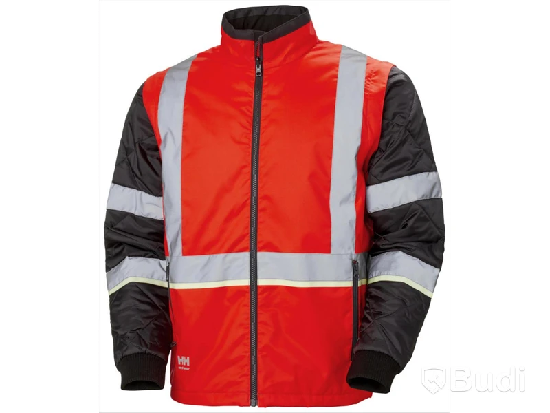 VINTERJACKA HH 73185-169 UC-ME, RÖD VARSEL KL2 ZIP-IN STL XL