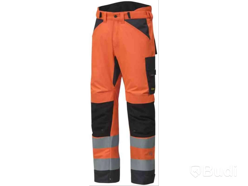 VINTERBYXA SNICKERS 6639 KL 2, ORAN\/GRÅ VARSEL STL XL
