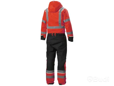 VINTEROVERALL HH 71555-169 UC, ME RÖD\/SV VARSEL KL3 STL XL