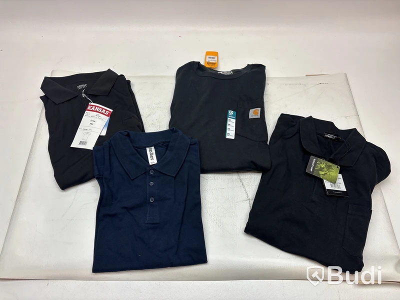 4 st. T-shirts, olika modeller, märken och färger, stl. XXL