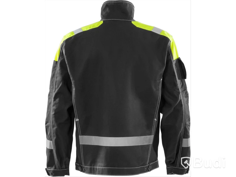 JACKA FRISTADS, FAS-447 90, SVART/GUL, STL. XL