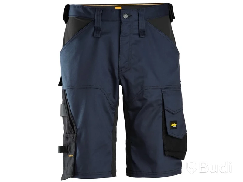 Arbetsshort SNICKERS WORKWEAR, 6153 AllroundWork, stl. 48, marinblå/svart