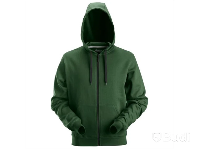 Hoodie med dragkedja SNICKERS WORKWEAR, 2801, stl. XS, skogsgrön