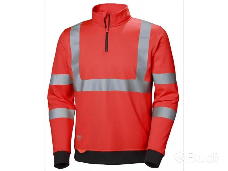 SWEATSHIRT HELLY HANSEN, 79096-160 RÖD, ADDVIS HALF ZIP, STL. L